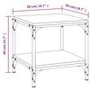 vidaXL sofabord 50x50x40 cm konstrueret tr&aelig; sonoma egetr&aelig;sfarve