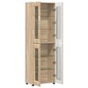 vidaXL Highboard FLORIN Sonoma eg 60 x 35 x 182 cm Konstrueret tr&aelig;