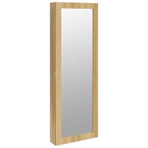 vidaXL v&aelig;gh&aelig;ngt smykkeskab med spejl 37,5x10x106 cm