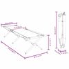 vidaXL Foldende Camping Seng 2 pcs R&oslash;d 210 x 80 x 46 cm Oxford stof