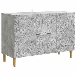 vidaXL Sideboard Betongr&aring; 89 x 34,5 x 60 cm Konstrueret tr&aelig;