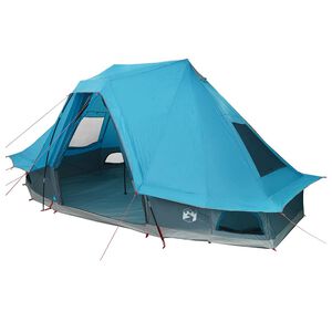 vidaXL Tipi telt 6-personers Bl&aring; taft