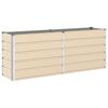vidaXL Plantekasse Elfenben 195 x 50 x 75 cm Galvaniseret st&aring;l