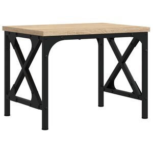 vidaXL printerstativ 40x30x31 cm konstrueret tr&aelig; sort