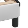vidaXL sengeramme Viana med LED uden madras 180x200 cm sort og hvid