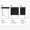 vidaXL Persienner Indstillelig Sort 150 x 110 cm PVC