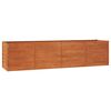 vidaXL h&oslash;jbed 320x80x77 cm cortenst&aring;l rustfarvet