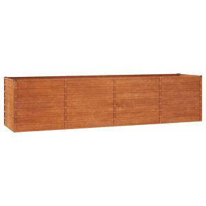 vidaXL h&oslash;jbed 320x80x77 cm cortenst&aring;l rustfarvet