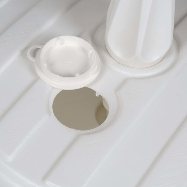 EDA parasolfod plastik hvid