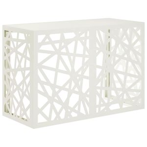 vidaXL Air Conditioner Cover Hvid 90 x 40 x 60 cm St&aring;l