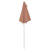 vidaXL halv parasol med stang 180x90 cm terrakotta