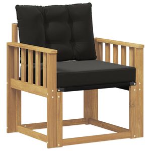 vidaXL Udend&oslash;rs sofa Massiv akacietr&aelig; og Textilene Hvid