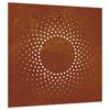 vidaXL udend&oslash;rs v&aelig;gdekoration 55x55 cm soldesign cortenst&aring;l