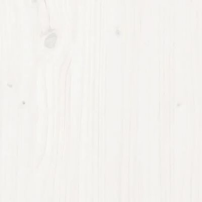 vidaXL sengebord 40x35x61,5 cm massivt fyrretræ hvid