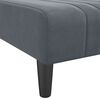 vidaXL L-formet sovesofa 260x140x70 cm velour mørkegrå