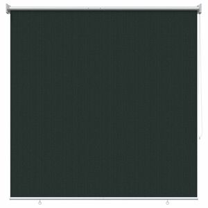 vidaXL Udend&oslash;rs rullesk&aelig;rm 90% UV blok M&oslash;rkegr&oslash;n 160 x 140 cm HDPE