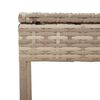 vidaXL liggestole 2 stk. med bord polyrattan beige