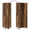 vidaXL Warderobe 2 pcs Gammelt tr&aelig; 50 x 50 x 200 cm Konstrueret tr&aelig;
