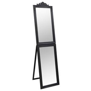 vidaXL fritst&aring;ende spejl 40x160 cm sort