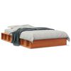 vidaXL sengeramme uden madras 75x190 cm massivt fyrretr&aelig; gyldenbrun