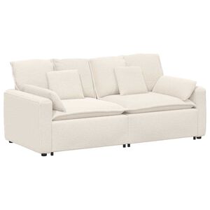 vidaXL modulsofa med hynder cremefarvet