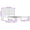 vidaXL sengeramme 120x190 cm massivt træ