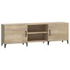 vidaXL tv-bord 150x30x50 cm konstrueret tr&aelig; sonoma-eg