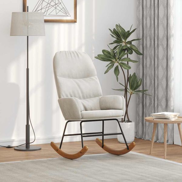 vidaXL gyngestol fl&oslash;jl cremehvid