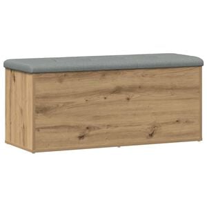 vidaXL opbevaringsb&aelig;nk h&aring;ndlavet eg 102x42x45 cm konstrueret tr&aelig;