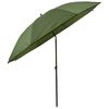vidaXL Fisker Parasol Gul army 300 x 240 cm Oxford polyester