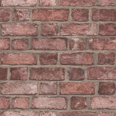 Noordwand tapet Homestyle Brick Wall rød