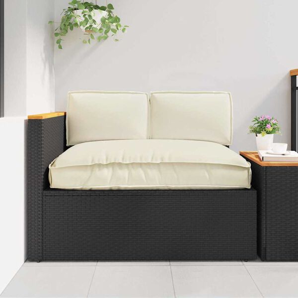 vidaXL Pudes&aelig;t 3 pcs Creme Oxford stof