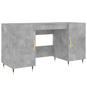 vidaXL skrivebord 140x50x75 cm konstrueret tr&aelig; betongr&aring;
