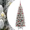 vidaXL Kunstigt juletr&aelig; Hvid 120 cm PVC og plastik og st&aring;l og PE