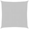 vidaXL solsejl 3,6x3,6 m 100 % polyesterstof lysegr&aring;