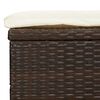 vidaXL 2-personers solseng foldbart tag 213x118x97 cm polyrattan brun