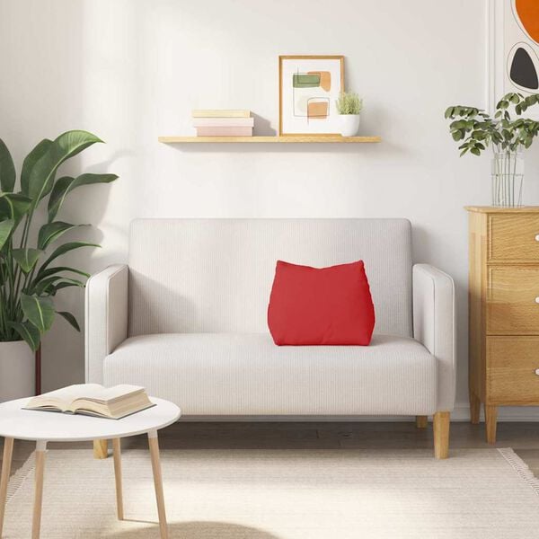 vidaXL Rygpude R&oslash;d 45 x 20 x 35 cm Stof