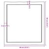 vidaXL bordplade 60x60x(2-4) cm naturlig kant behandlet træ mørkebrun