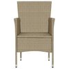 vidaXL spisebordsstole til haven 4 stk. polyrattan beige