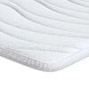 vidaXL Madras topper Hvid 200 x 200 cm Strikket stof