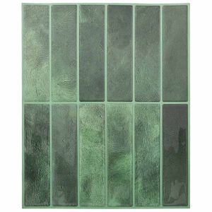 vidaXL Rektangul&aelig;r flise 10 pcs M&oslash;rkegr&oslash;n 29 x 23 x 0,08 cm