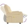 vidaXL 4-personers massagestol mikrofiberstof cremefarvet