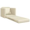 vidaXL Sovesofa Creme 74 x 77 x 81 cm Fløjl