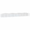 vidaXL buet gabion-h&oslash;jbed 400x50x50 cm galvaniseret jern