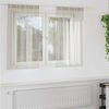 vidaXL Voile Gardin med gardiner 2 pcs Creme 140 x 140 cm Polyester