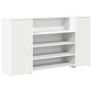 vidaXL receptionsdisk hvid 180x50x103,5 cm konstrueret tr&aelig;