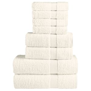 vidaXL h&aring;ndkl&aelig;der 8 stk. Premium SOLUND 600 g/m2 creme