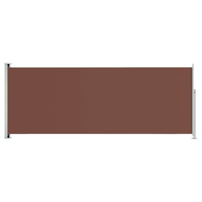 vidaXL sammenrullelig sidemarkise til terrassen 117x300 cm brun