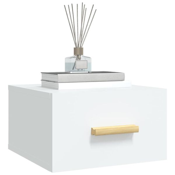 vidaXL væghængte sengeborde 2 stk. 35x35x20 cm hvid