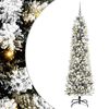 vidaXL Kunstigt juletr&aelig; med stativ Hvid 180 cm PVC og metal og plast